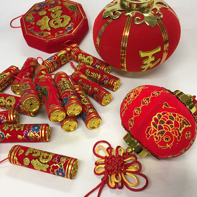 CHINESE DECORATIONS, Assorted Large